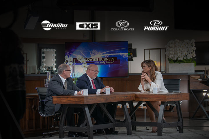 Malibu Boats is featured on Worldwide Business with Kathy Ireland for industry leading wakeboarding, wakesurfing, and water skiing.